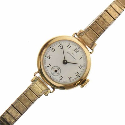 Lot 164 - Zenith - Lady's 1960s 9ct gold cased bracelet watch