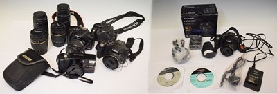Lot 317 - Collection of cameras and lens