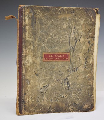 Lot 447 - Le Sage's Genealogical, Chronological, Historical, and Geographical Atlas, 1802