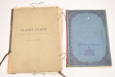 Lot 458 - Two 19th century folios with engravings - David Scott and Albert Durer