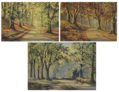 Lot 489 - Peter Oliver (British 1927-2006) - Oils on canvas - Three landscapes
