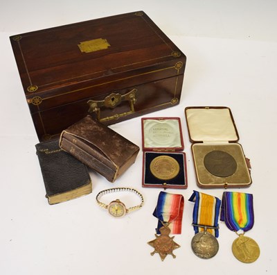 Lot 341 - British First World War medal trio to Sapper A. Gardiner