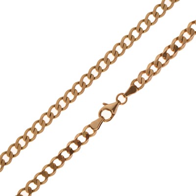 Lot 110 - 9ct gold filed curb link chain