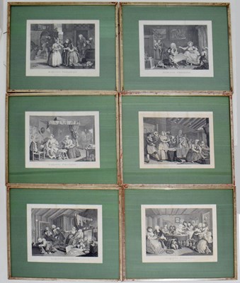 Lot 475 - Thomas Cook after William Hogarth - Set of six framed engravings