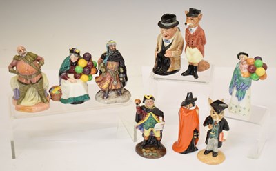 Lot 414 - Royal Doulton - Collection of nine miniature figures