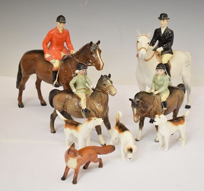 Lot 411 - Beswick hunting group