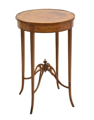 Lot 554 - Edwardian satinwood inlaid occasional table