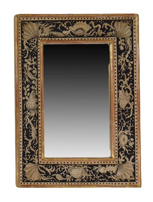 Lot 257 - Early 20th century Regency style 'penwork' easel mirror