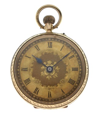 Lot 173 - Early 20th century lady's 9ct gold fob watch