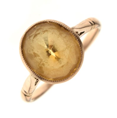 Lot 41 - 9ct rose gold citrine ring
