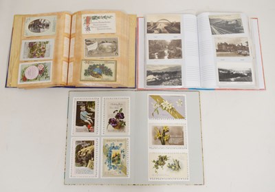 Lot 332 - Three early 20th century postcard albums