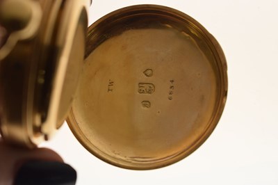 Lot 75 - George IV 18ct gold cased open face pocket watch, D&W Morice