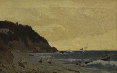 Lot 278 - Edward Binyon (British, 1830-1876) - Oil on canvas - Capri