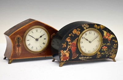 Lot 408 - Early 20th Century chinoiserie mantel clock