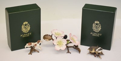 Lot 409 - Pair of Albany bronze mounted porcelain figures