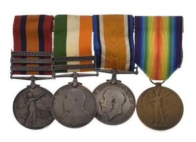 Lot 106 - British Second Boer War and First World War medal group