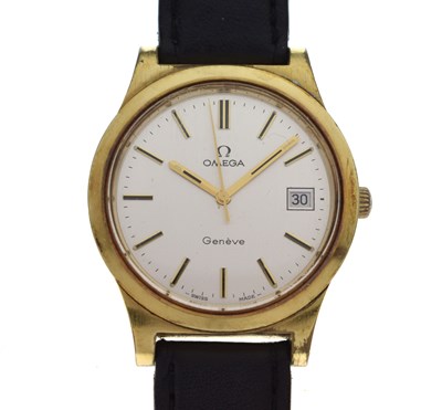 Lot 58 - Omega - Genève gold plated and stainless steel wristwatch, ref. 136.0102