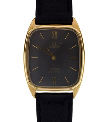 Lot 61 - Omega - De Ville quartz gold plated and stainless steel cased wristwatch
