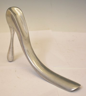 Lot 275 - Manolo Blahnik - Aluminium shoe horn sculpture of a stylised stiletto