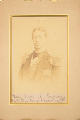 Lot 271 - Signed studio portrait of Henry Prince of Prussia (1862-1929)