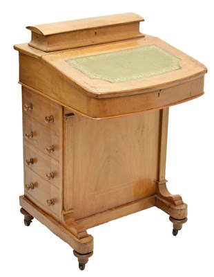 Lot 536 - Victorian walnut Davenport