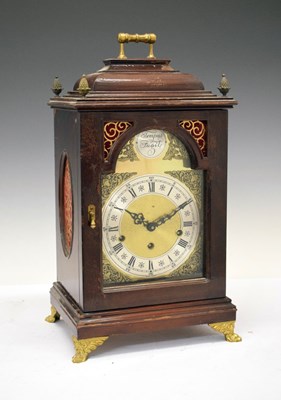 Lot 400 - German chiming bracket clock