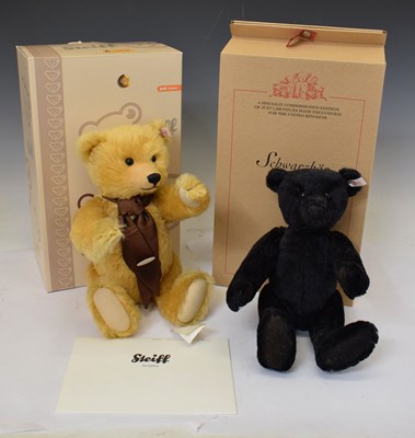 Lot 381 - Steiff - 'Schwarzbar teddy bear and 2008 British Collectors Bear