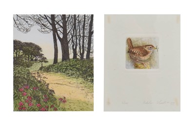 Lot 471 - Mary George - Sheltered Path 64/250 and Nicholas Verral - Wren Limited edition prints