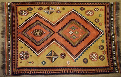 Lot 519 - Middle Eastern wool rug, probably a Persian Gabbeh