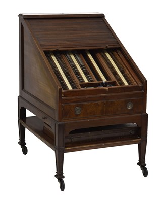 Lot 496 - Early 20th century optometrist's mahogany cabinet