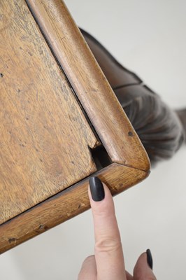 Lot 522 - George II 'red walnut' side table, probably Irish