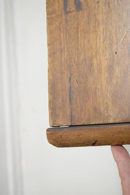 Lot 522 - George II 'red walnut' side table, probably Irish
