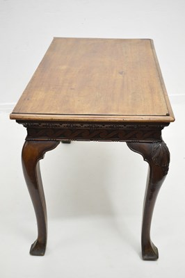Lot 522 - George II 'red walnut' side table, probably Irish