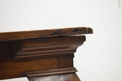 Lot 522 - George II 'red walnut' side table, probably Irish