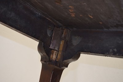 Lot 522 - George II 'red walnut' side table, probably Irish