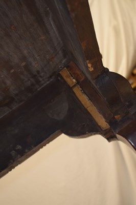 Lot 522 - George II 'red walnut' side table, probably Irish