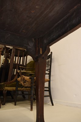 Lot 522 - George II 'red walnut' side table, probably Irish