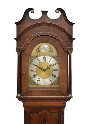 Lot 524 - Georgian mahogany longcase clock case