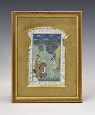 Lot 241 - 19th century Indian Mughal School - Illuminated manuscript page