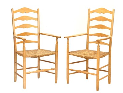 Lot 478 - Pair Neville Neal elbow chairs