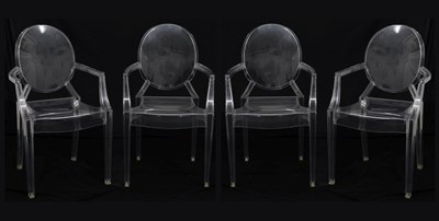 Lot 403 - Phillippe Starck (b. 1940) for Kartell - Set of four 'Louis Ghost' chairs