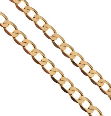 Lot 51 - 9ct gold curb-link necklace