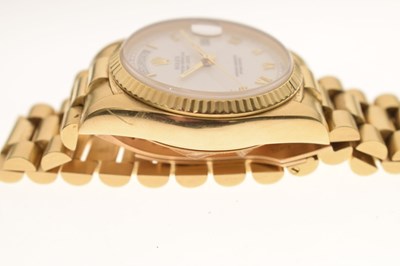 Lot 54 - Rolex - 18ct gold Oyster Perpetual Day Date bracelet, ref. 18038