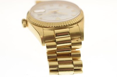 Lot 54 - Rolex - 18ct gold Oyster Perpetual Day Date bracelet, ref. 18038
