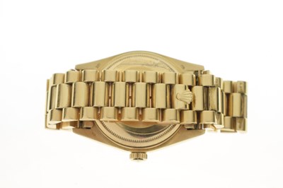 Lot 54 - Rolex - 18ct gold Oyster Perpetual Day Date bracelet, ref. 18038