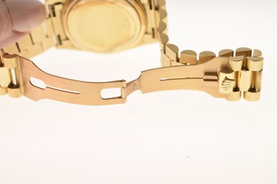 Lot 54 - Rolex - 18ct gold Oyster Perpetual Day Date bracelet, ref. 18038