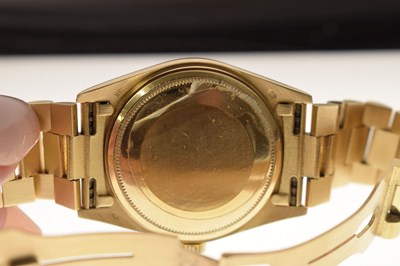 Lot 54 - Rolex - 18ct gold Oyster Perpetual Day Date bracelet, ref. 18038