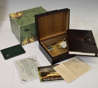 Lot 54 - Rolex - 18ct gold Oyster Perpetual Day Date bracelet, ref. 18038