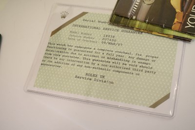 Lot 54 - Rolex - 18ct gold Oyster Perpetual Day Date bracelet, ref. 18038