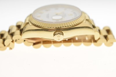 Lot 54 - Rolex - 18ct gold Oyster Perpetual Day Date bracelet, ref. 18038